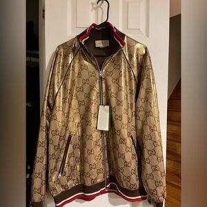 Gucci Metallic Gold GG Jacket